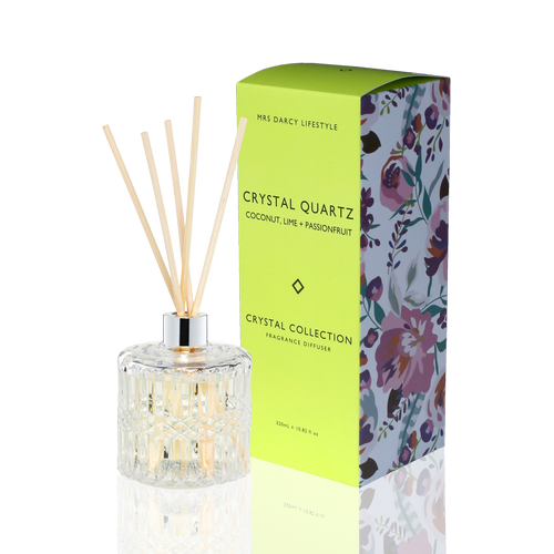 Diffuser Crystal Quartz - Coconut, Lime + Passionfruit
