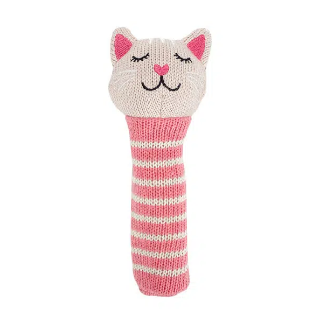 Hand Rattle – Knit – Kitten