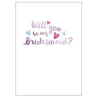 Watercolour Bridesmaid
