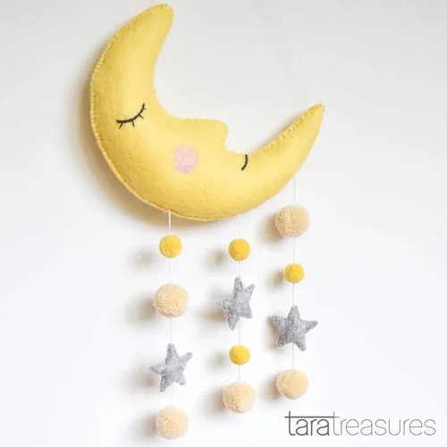 NURSERY COT MOBILE - SLEEPING MOON