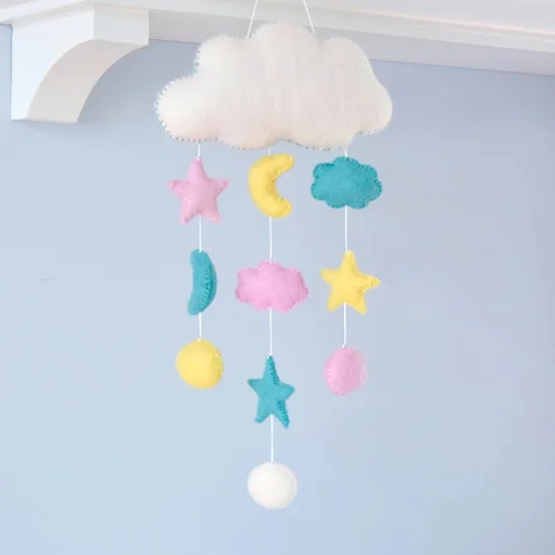 CLOUD NURSERY MOBILE - SWEET DREAMS PASTEL