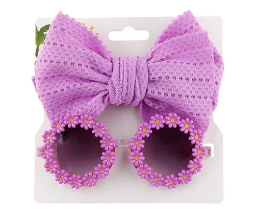Children’s Sunglasses and Headband Set - Purple