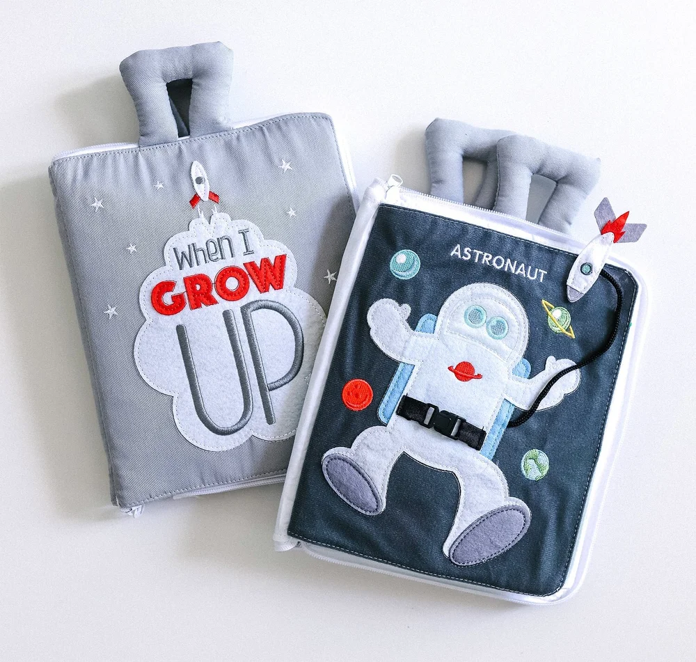 FABRIC ACTIVITY BOOK - WHEN I GROW UP