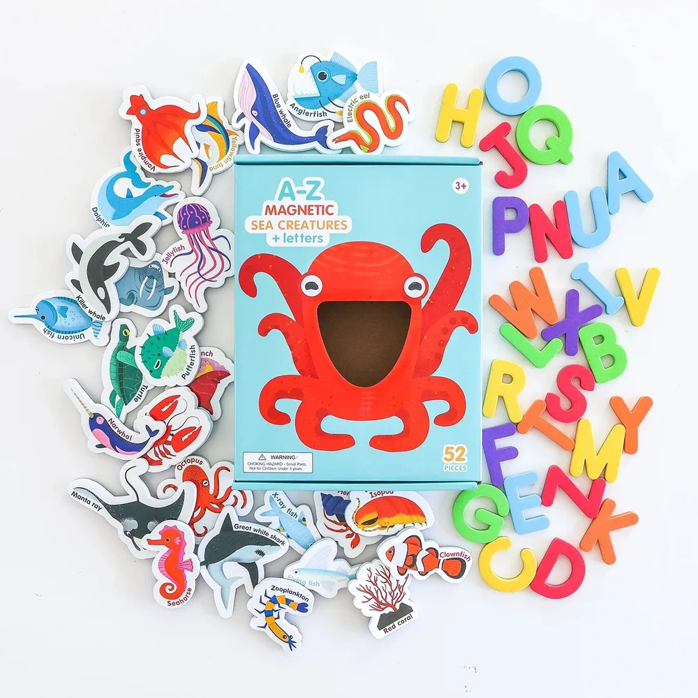 MAGNETIC SEA CREATURES AND LETTERS