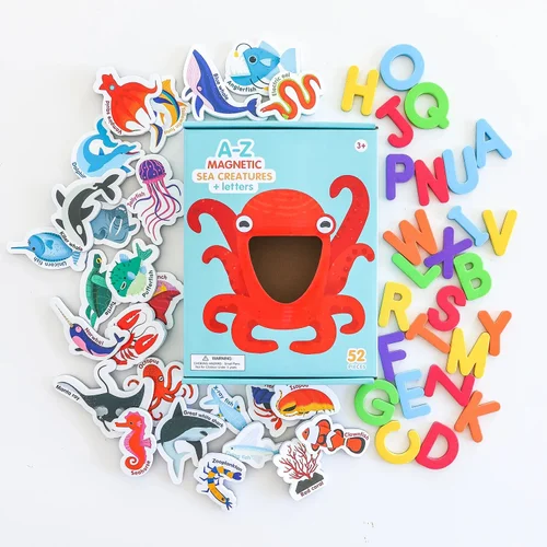 MAGNETIC SEA CREATURES AND LETTERS