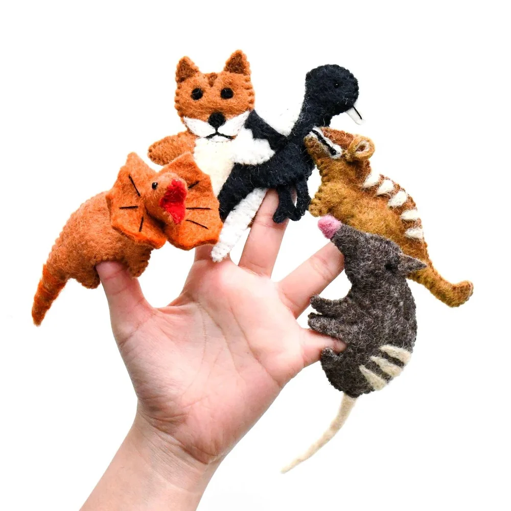 AUSTRALIAN ANIMALS FINGER PUPPET SET - 2