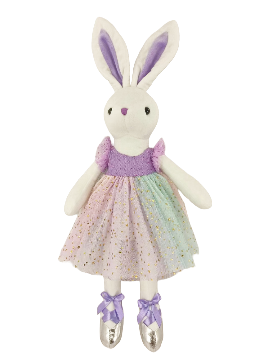 GRACE Rainbow Plush Bunny