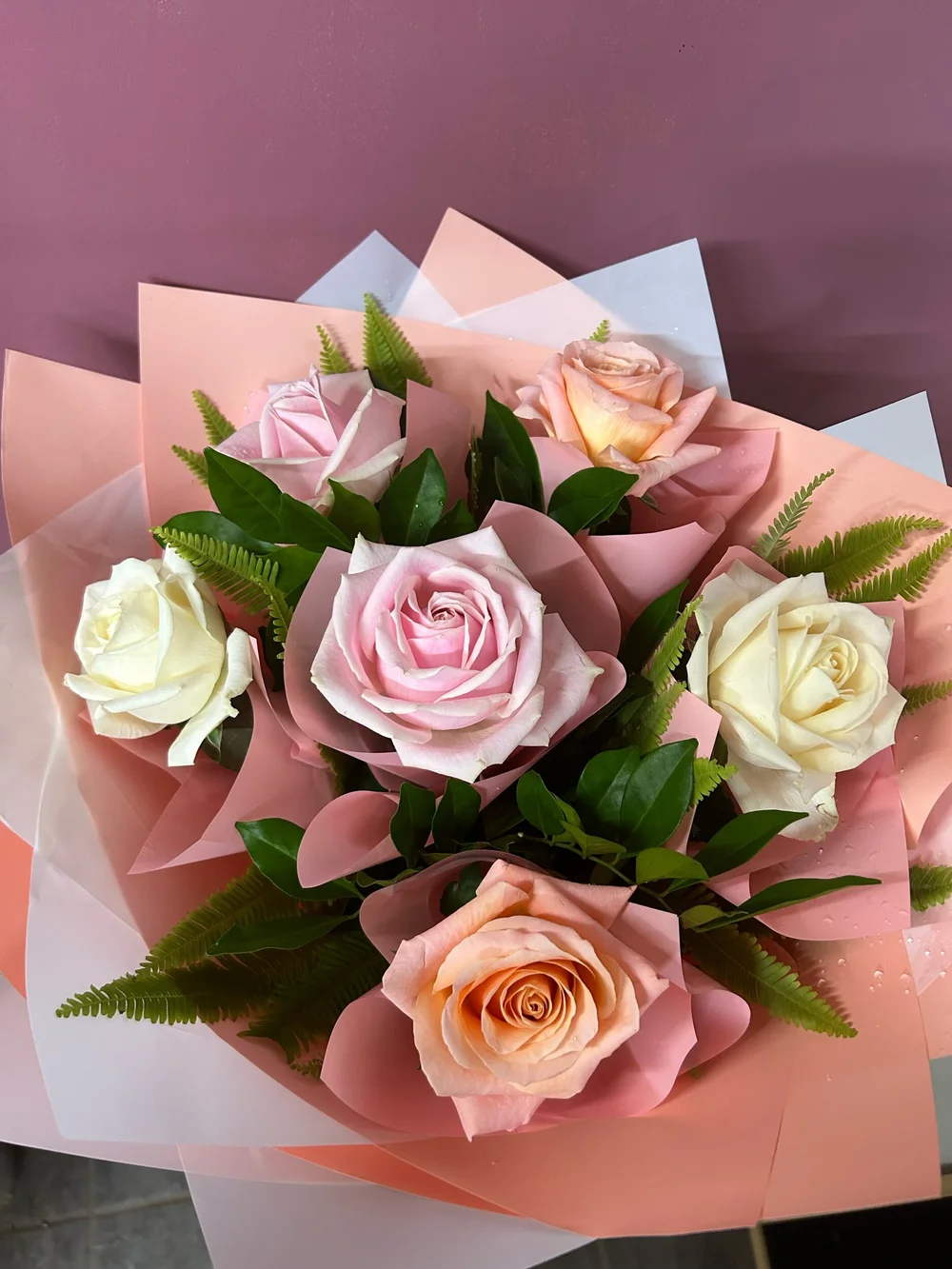 Half a Dozen Pastel Roses - Winter Pricing