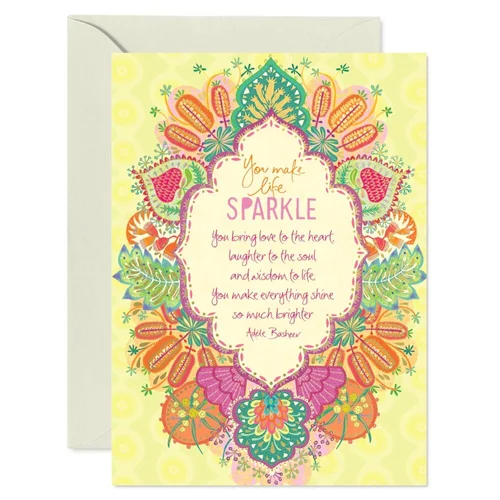 You Make Life Sparkle Greeting Card