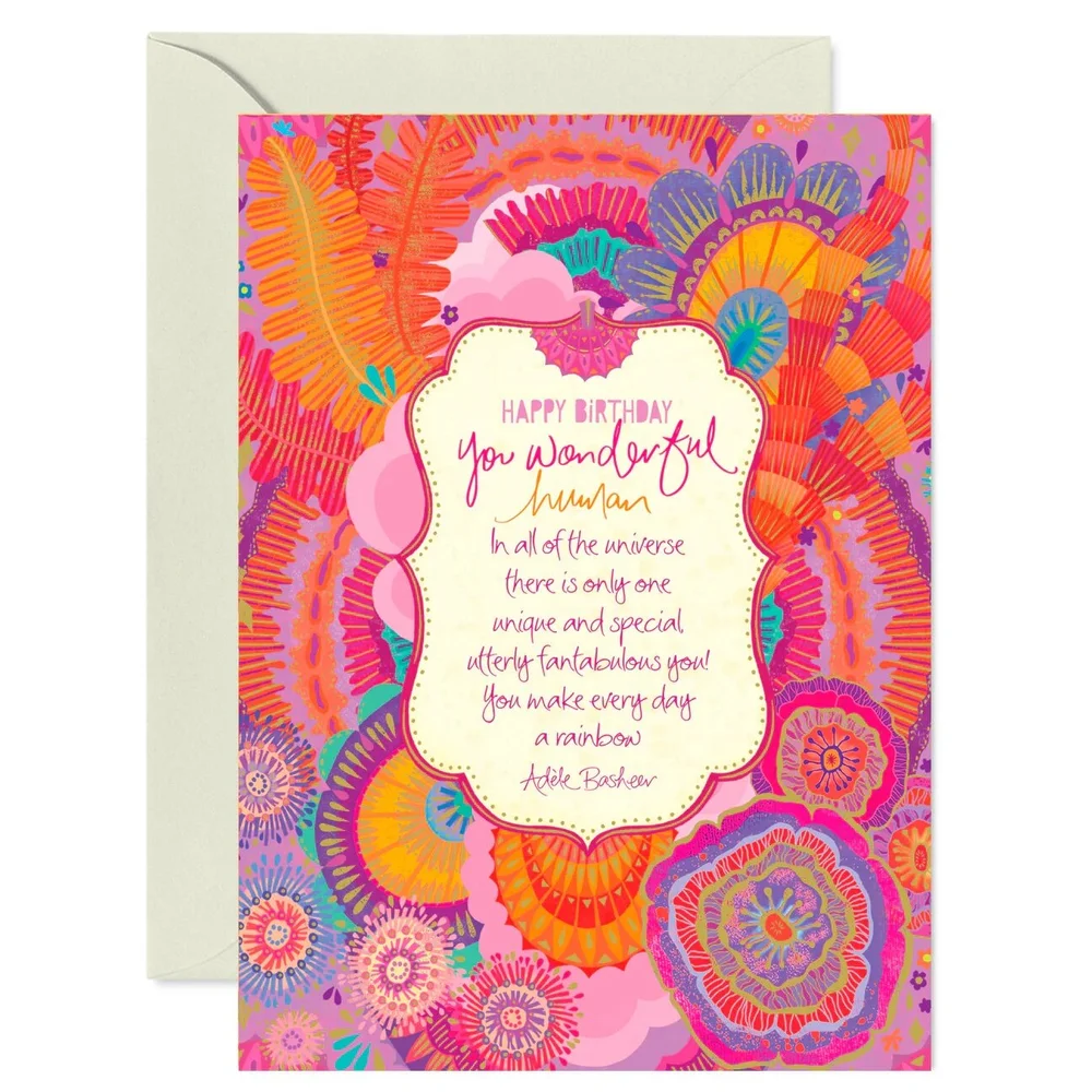 Happy Birthday Wonderful Human Greeting Card