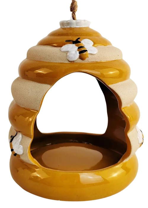 Beehive Hanging Bird Feeder Honeycomb