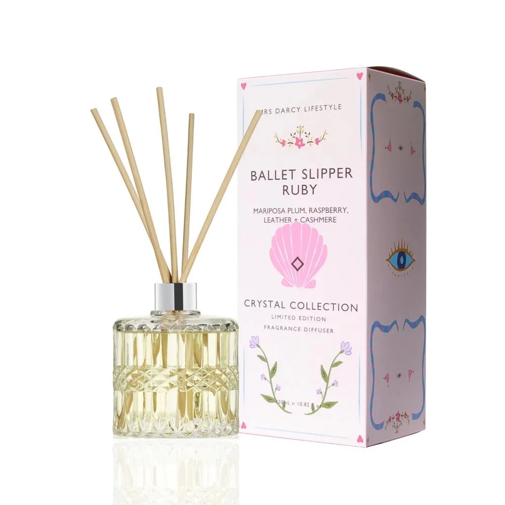 Diffuser Ballet Slipper Ruby - Mariposa Plum, Raspberry, Leather + Cashmere