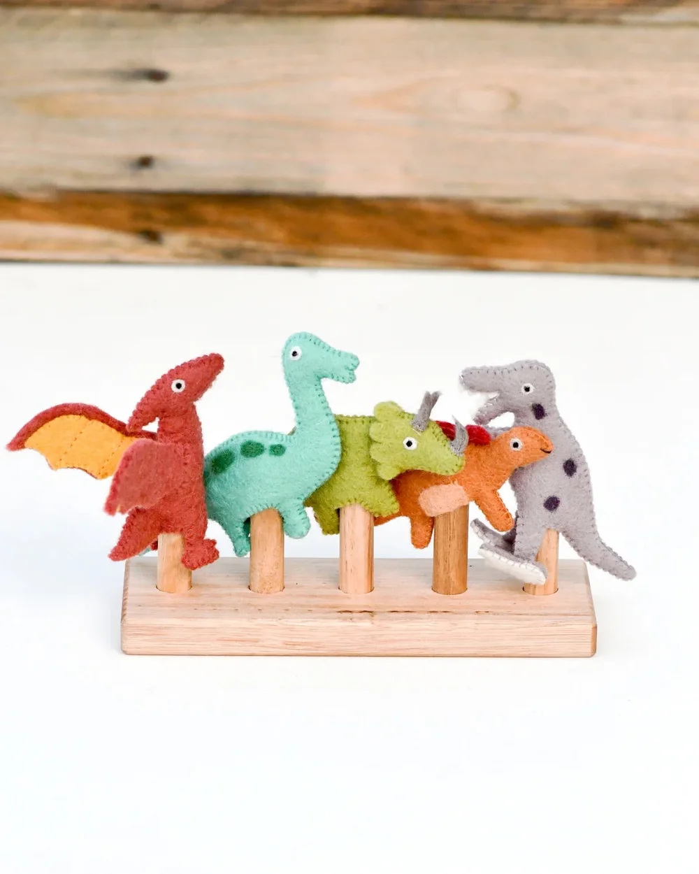 DINOSAUR FINGER PUPPETS SET