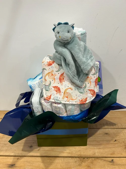 Dinosaur Themed Nappy Cake