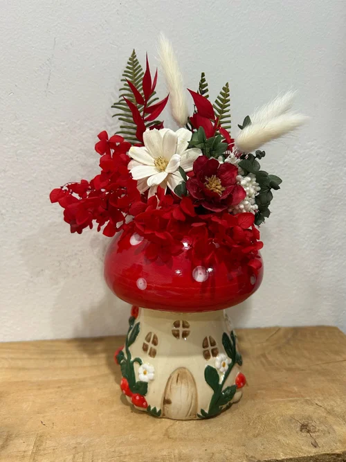 Mushroom House Preserved Arrangement
