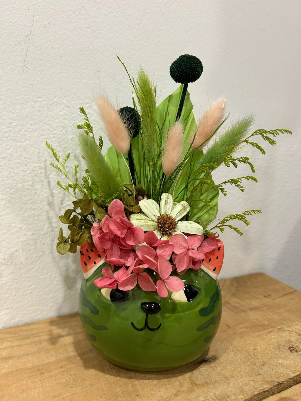 Watermelon Cat Preserved Arrangement