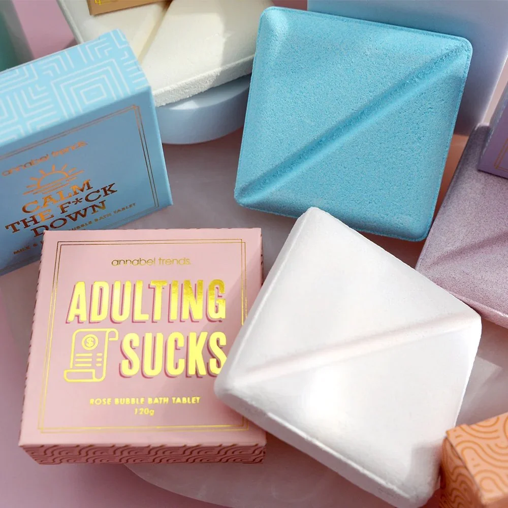 Bliss Bubble Bath Tablet - Adulting Sucks - Rose