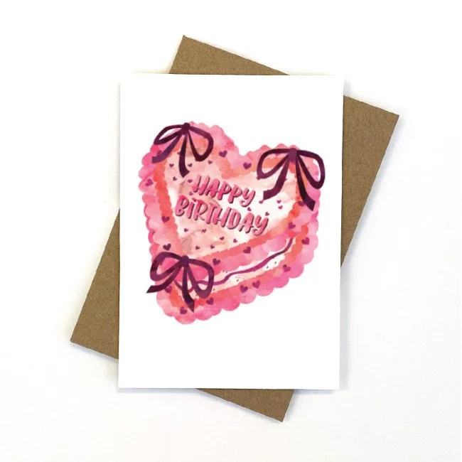 Ribbon Cake Card