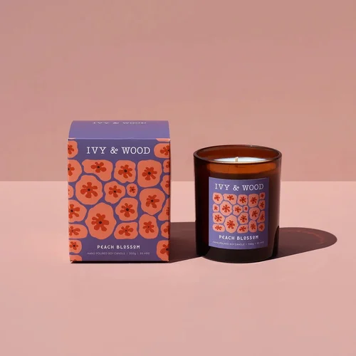 Peach Blossom Scented Candle