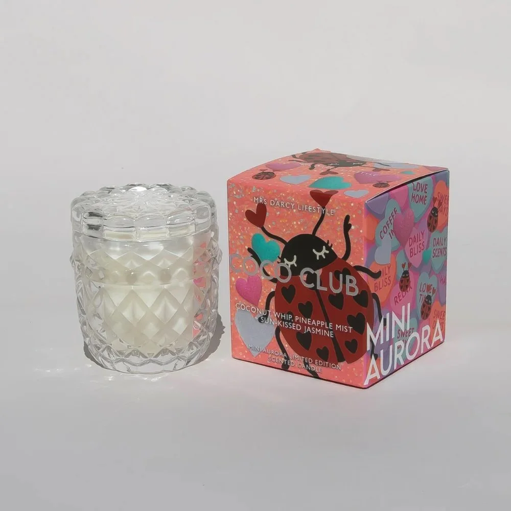 Aurora Mini Candle - Coco Club - Coconut Whip, Pineapple Mist + Sun-Kissed Jasmine