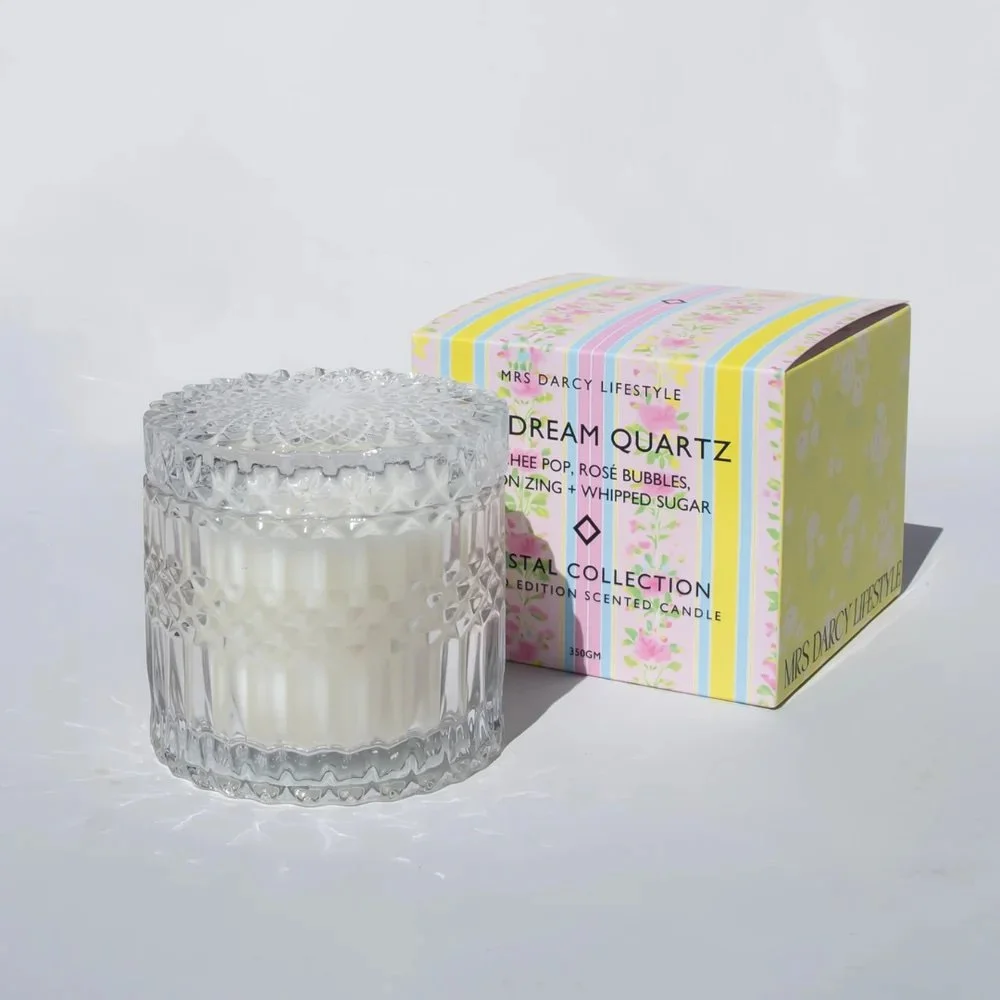 CANDLE DAYDREAM QUARTZ - LYCHEE POP, ROSÉ BUBBLES, LEMON ZING + WHIPPED SUGAR