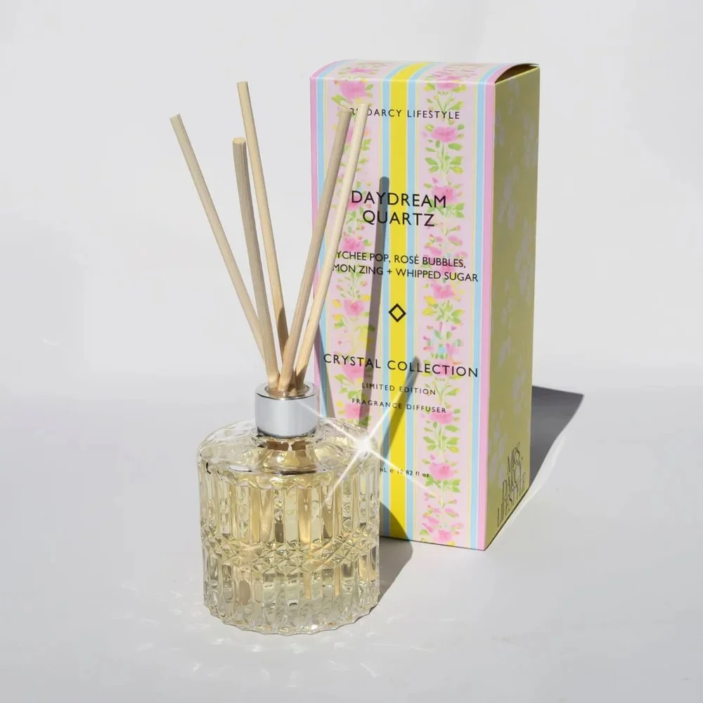 DIFFUSER DAYDREAM QUARTZ - LYCHEE POP, ROSÉ BUBBLES, LEMON ZING + WHIPPED SUGAR