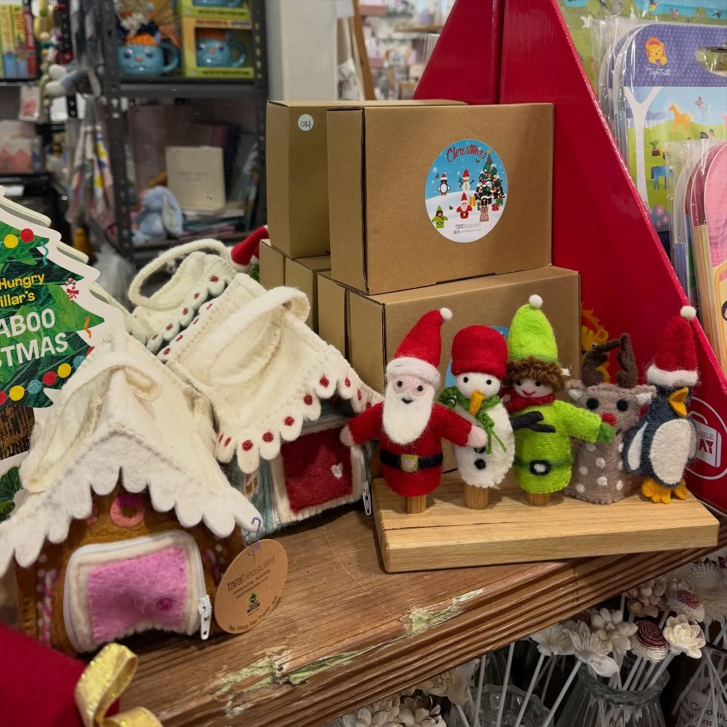 Owning a gift store means I get to fall in love with so many beautiful things&hellip; but this range has my heart!
These super adorable Tara Treasures Christmas Puppets are easily one of my all time favourites. The set includes Santa (of course!), a 