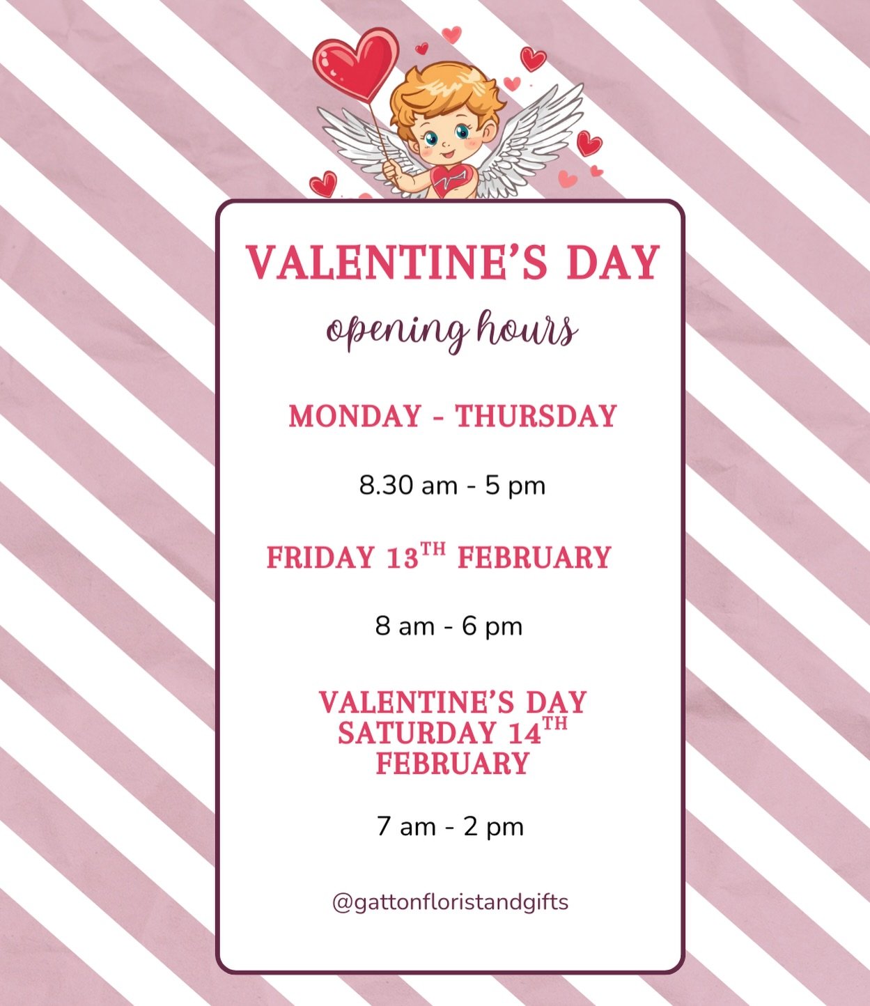EXTENDED TRADING HOURS
&hearts;️ Valentine&rsquo;s Day &hearts;️ 

No excuses this year. Friday and Saturday were opening earlier and later for all the last minute lovers.

Pop in, pick something beautiful, and make their day 🫶

🏡 12 Railway Street