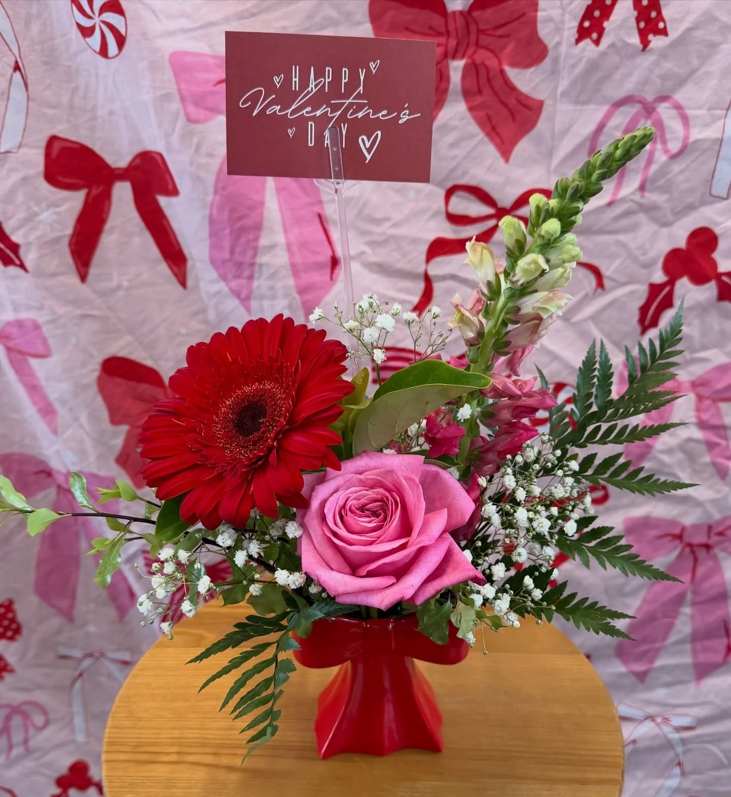 The Sweetheart Edit, a curated collection of Valentine&rsquo;s blooms in shades of red, pink and love &mdash; finished with bows, thoughtful details and that little bit of magic.

Introducing our next products 

🎀 Cupid&rsquo;s Bow 🎀 
A sweet littl