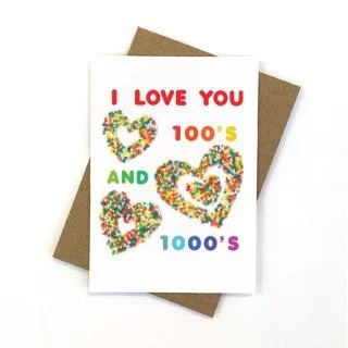 Sprinkle Hearts Card