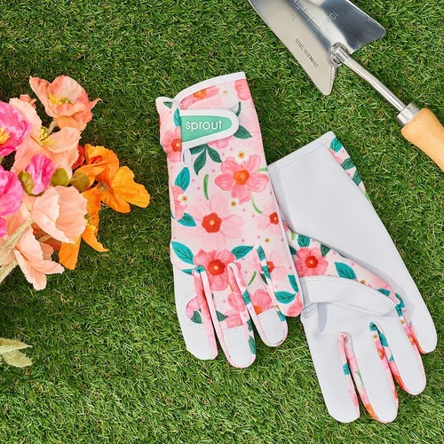 Sprout Goatskin Gloves – Meadow Blush