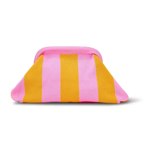 Dumpling Clutch - Pink and Orange