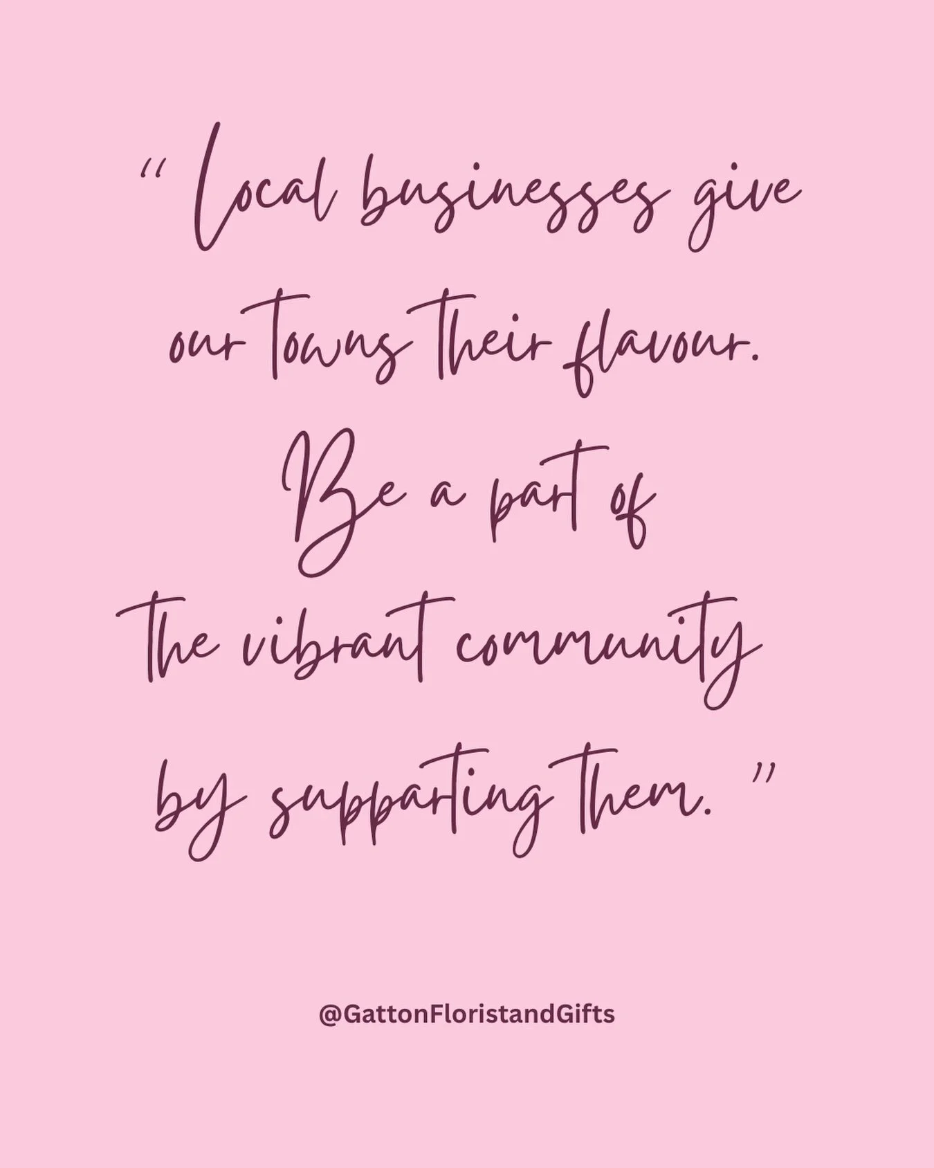 Keeping our community vibrant, one local purchase at a time 💐

We appreciate you more than words can say. 🫶