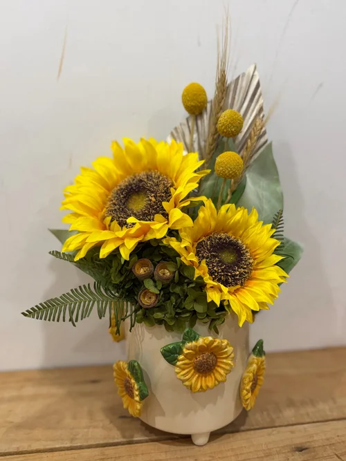Sonia Sunflower Preserved Arrangement