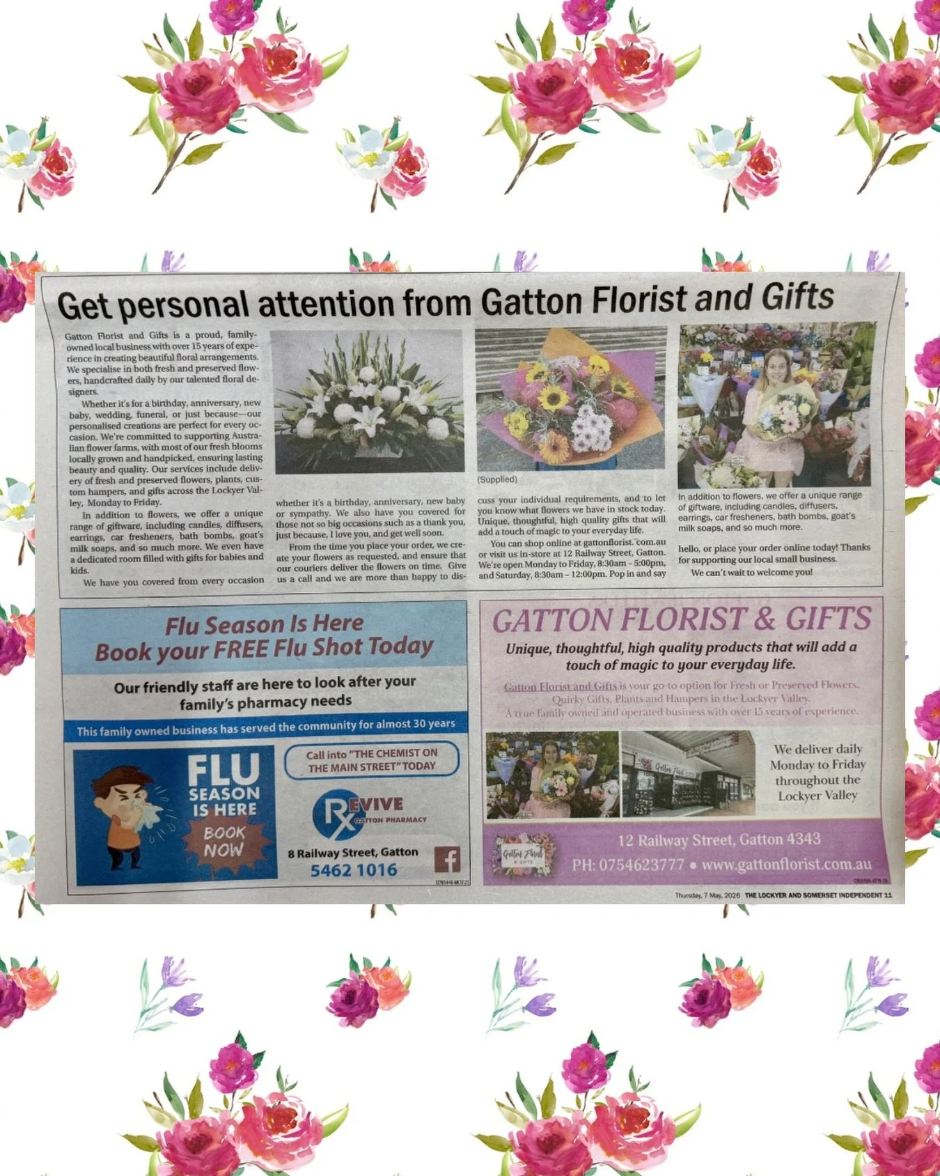 Did you catch our feature in the local paper for Small Business Month? 🫶

Every order, share, like, comment and visit means the world to a small business like ours.

Shopping local isn&rsquo;t just about buying flowers or gifts &mdash; it&rsquo;s ab