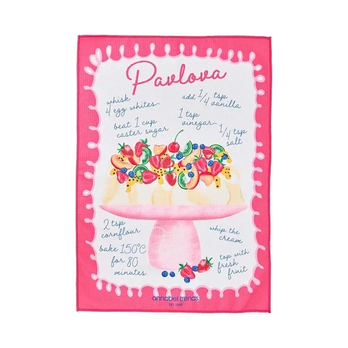 Microfibre Tea Towel - Single Sided - Waffle - Pavlova