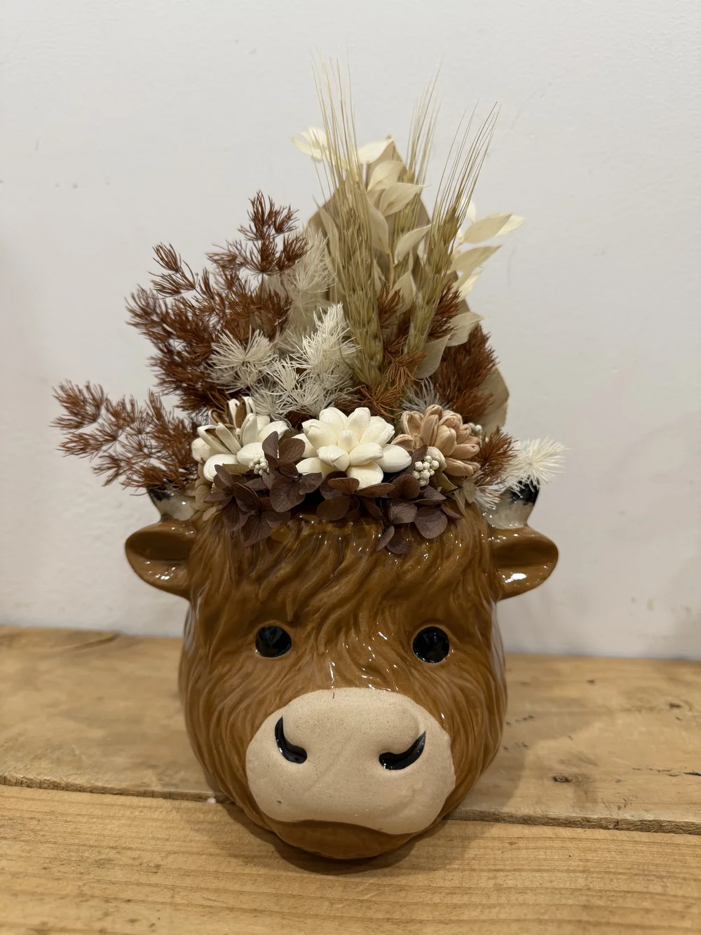 Harry Highland Cow Preserved Arrangement