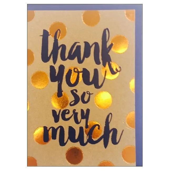 Thank You So Very Much Greeting Card