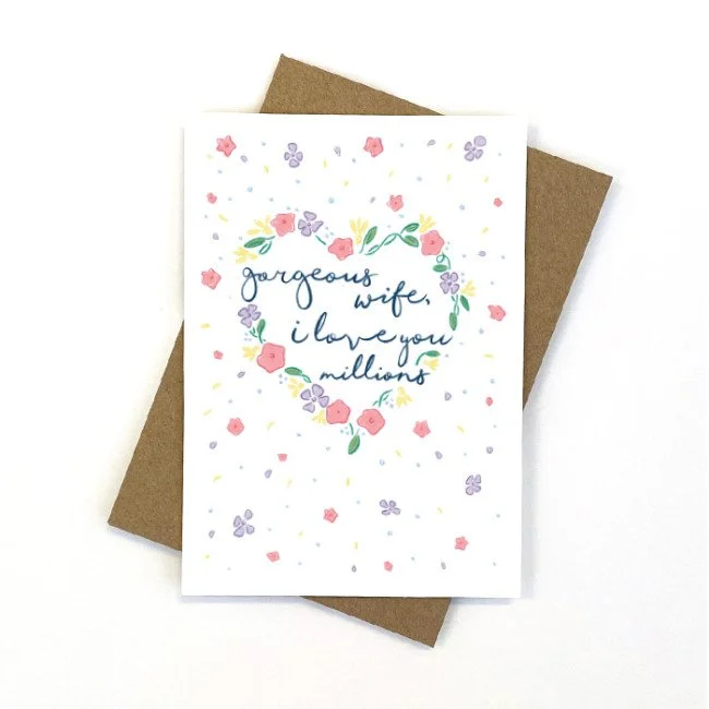 Gorgeous Wife Greeting Card
