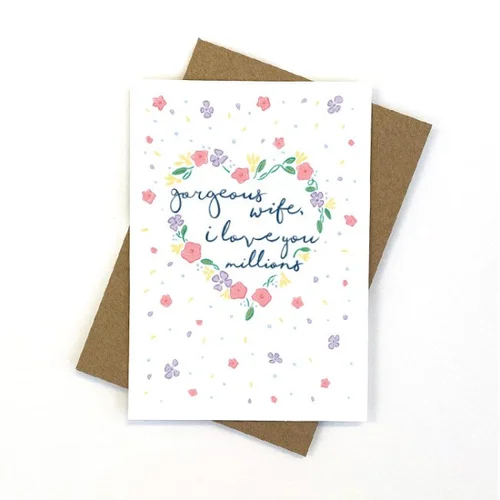Gorgeous Wife Greeting Card