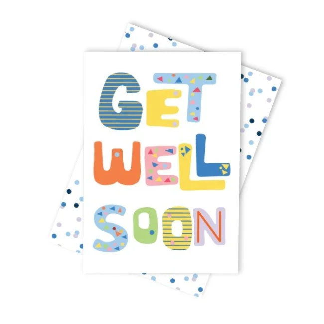 Get Well Shapes Greeting Card