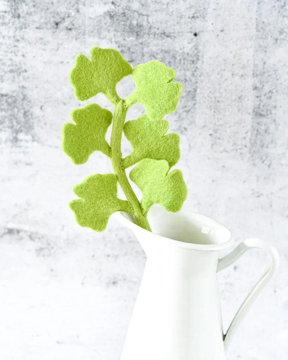 FELT GINGKO LEAF - GREEN