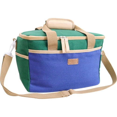 Carry All Cooler Bag - Green and Blue