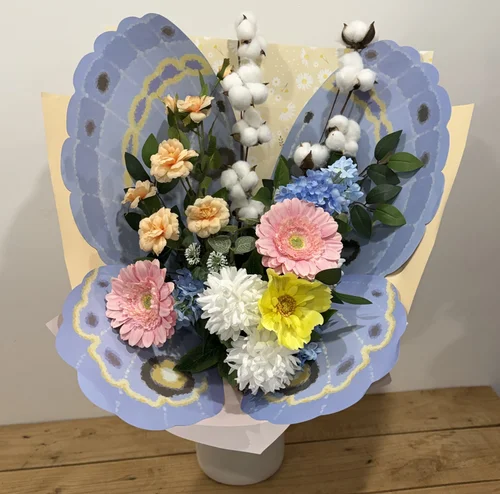Pastel Artificial Butterfly Blooms