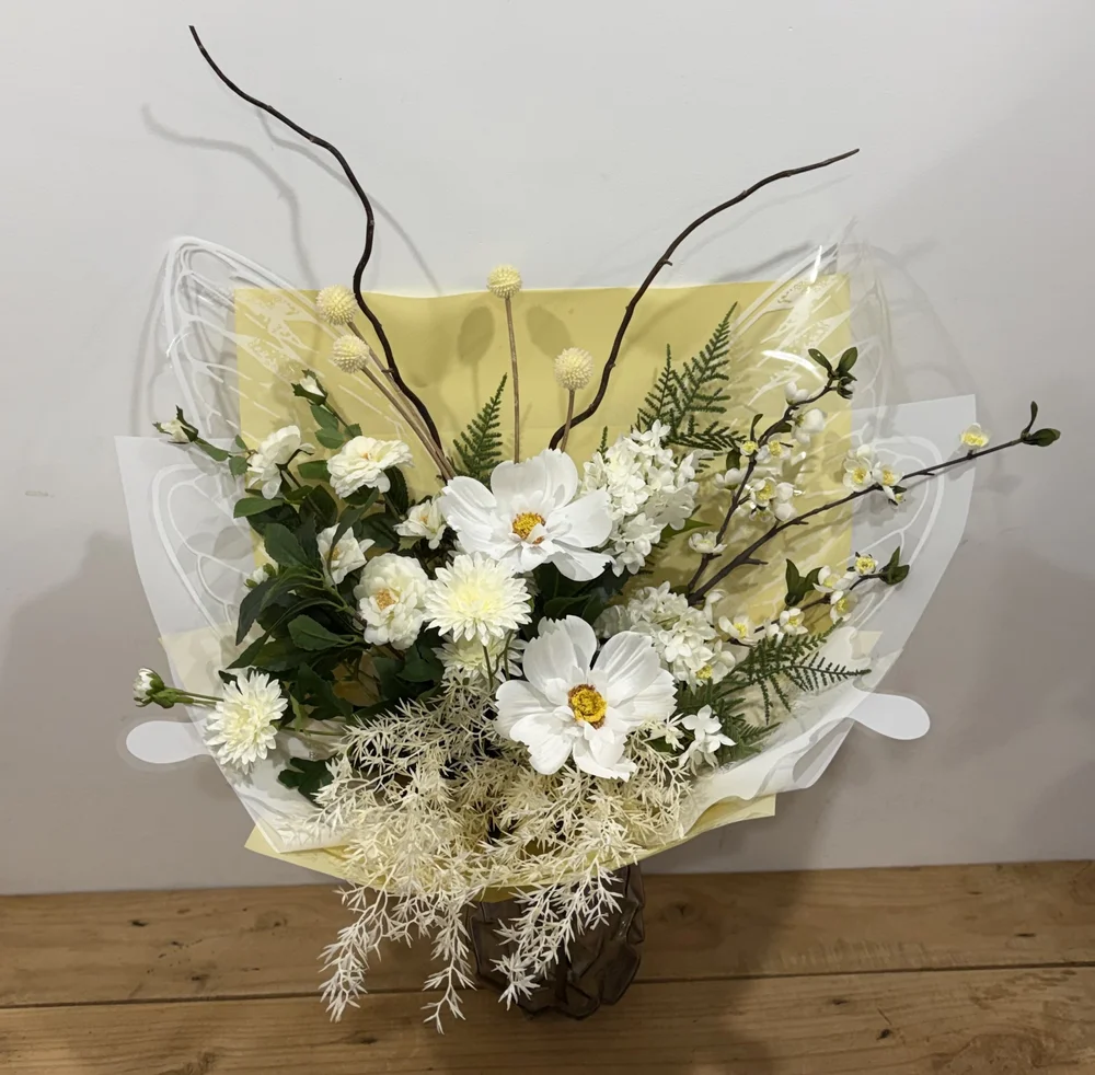 Neutral Artificial Butterfly Blooms