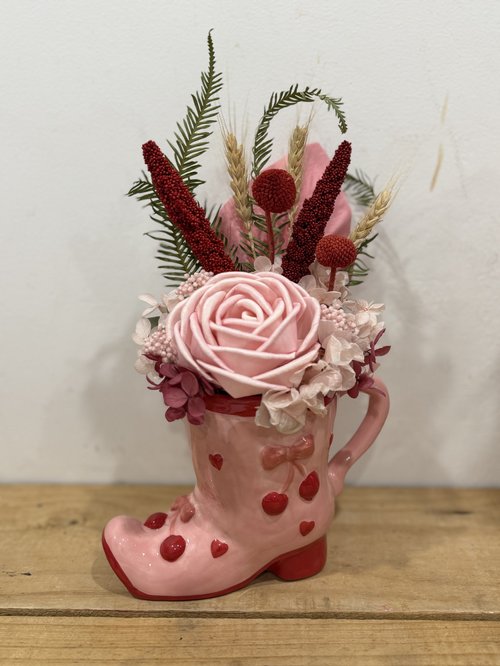 Faith Preserved Boot Arrangement