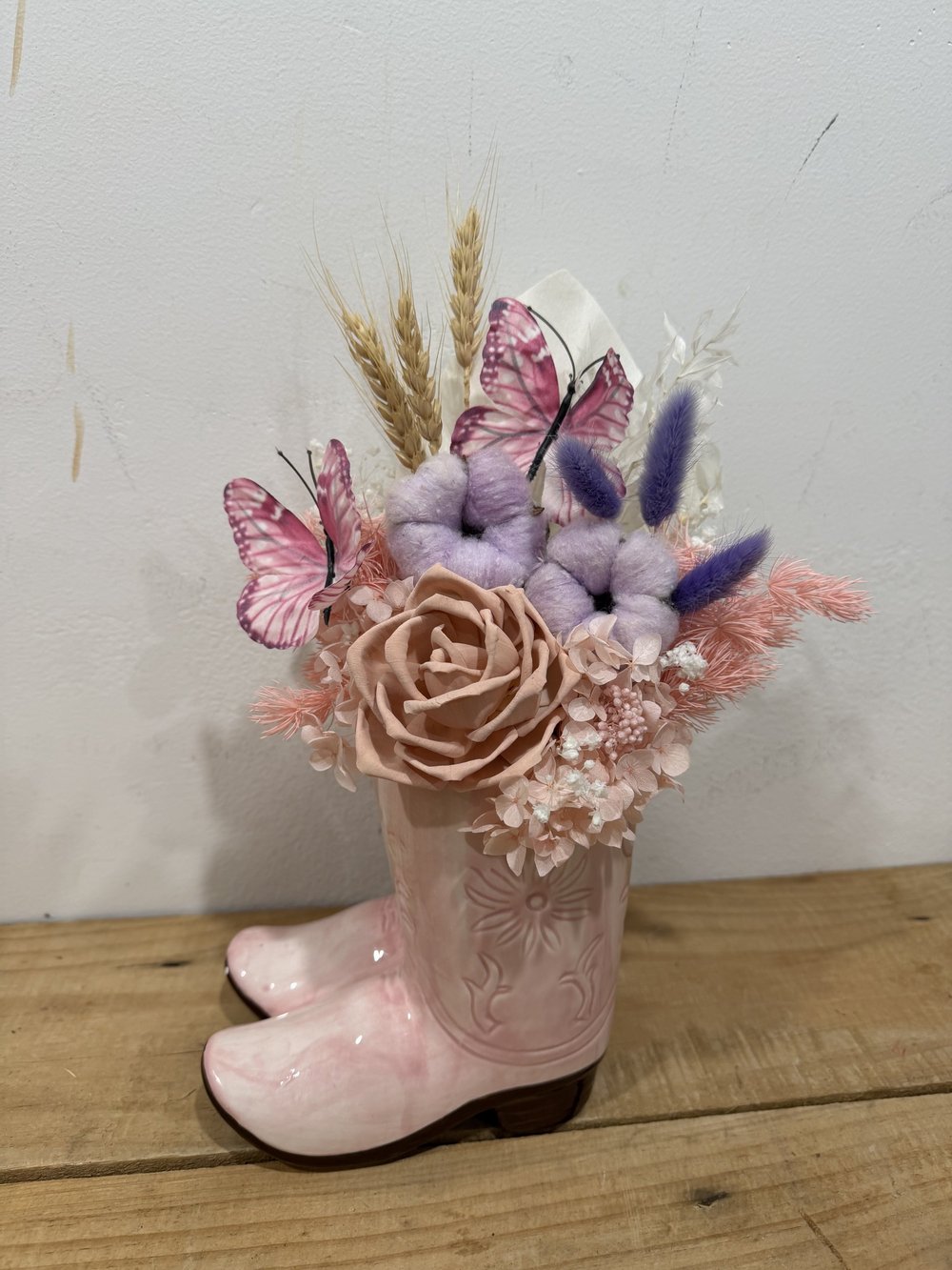 Stella Boots Preserved Arrangement