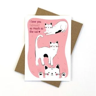 Cat Lover Greeting Card