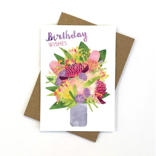 Native Bouquet Greeting Card