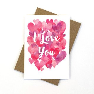 Heart Filled Love Greeting Card